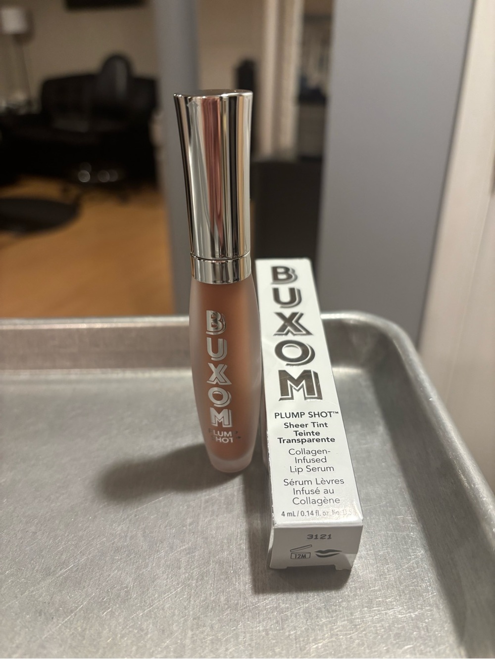 BUXOM Plump Shot Sheer Tint Lip Serum - Nude Beige